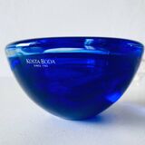 Kosta Boba blue glass candle holder