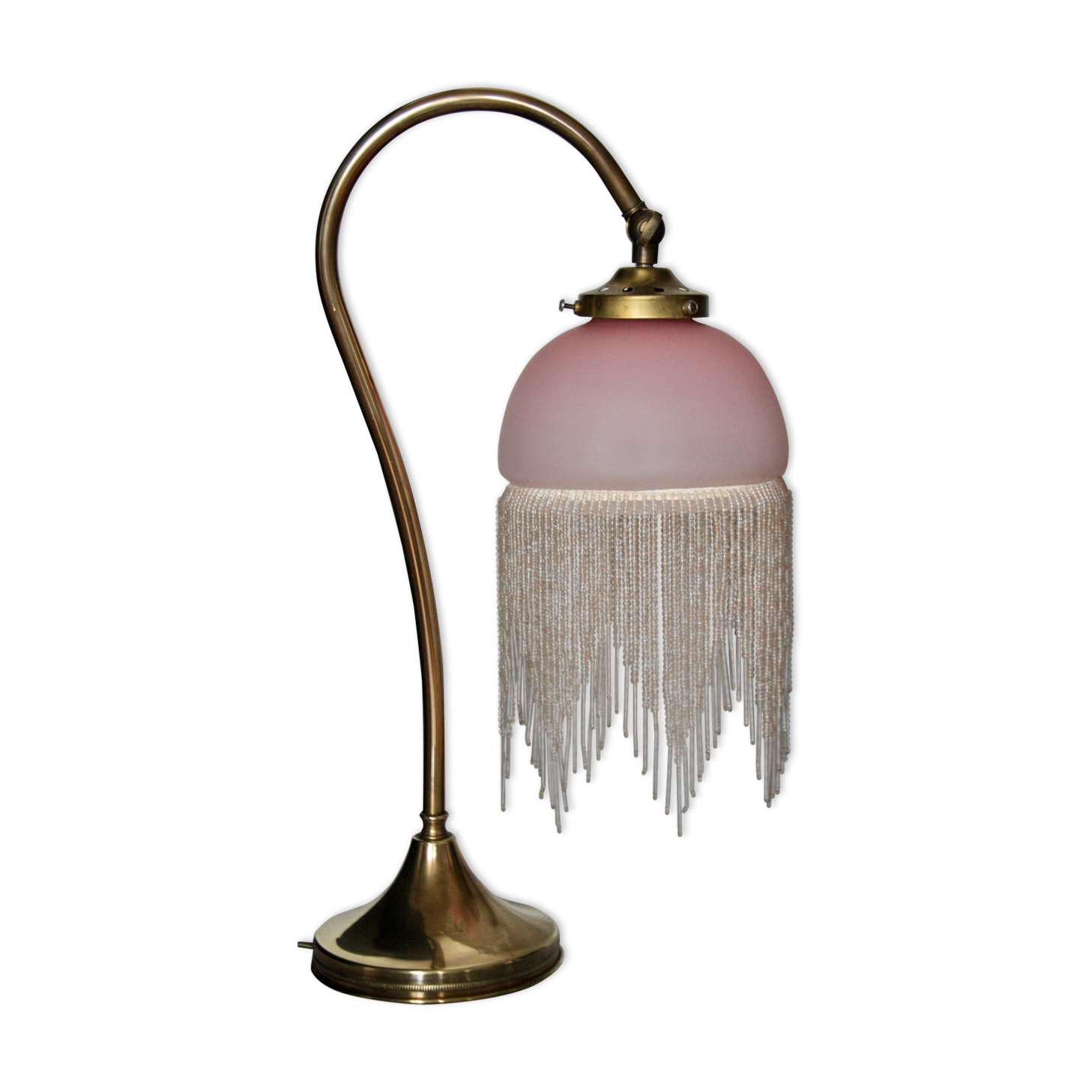 Bronze lamp glass beads