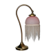 Lampe bronze verre perles