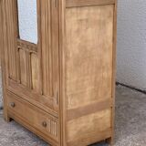 Parisian wardrobe art deco wood brut