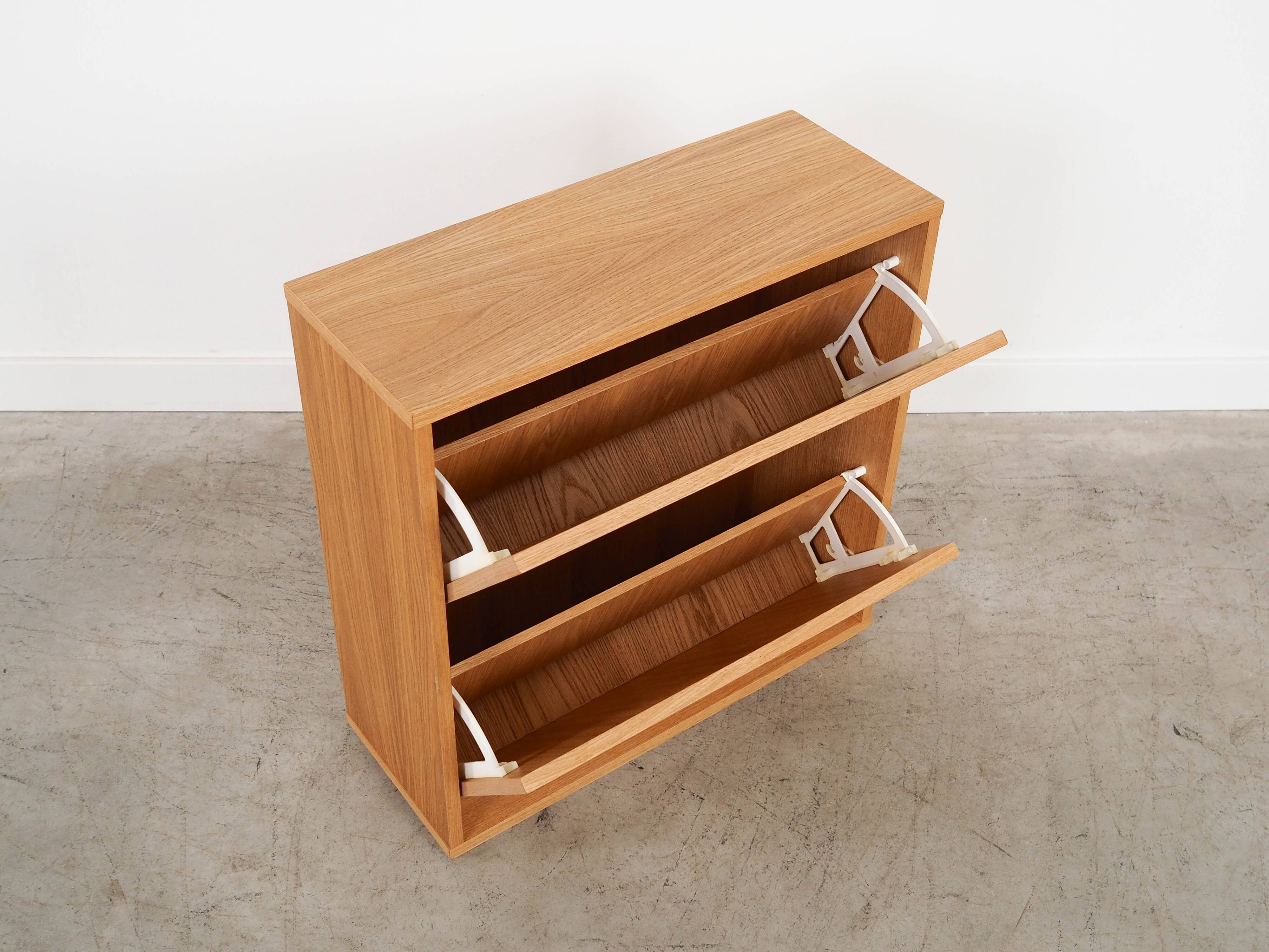 Oak shoe cabinet, Scandinavian design