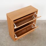 Oak shoe cabinet, Scandinavian design