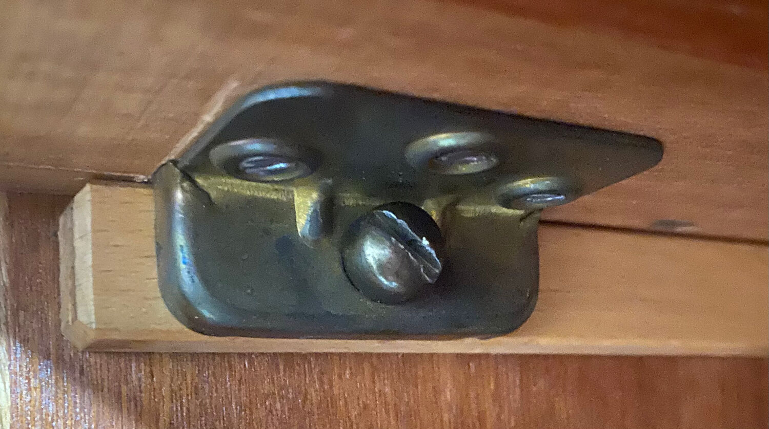 Vintage wardrobe with compass feet