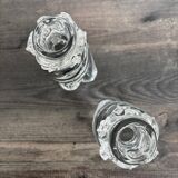 Pair of signed Baccarat Aladin candlesticks