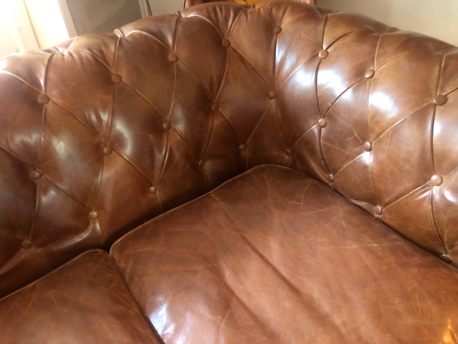 Vintage leather sofa