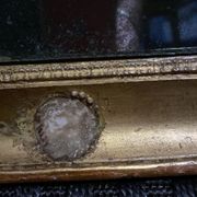 Old nineteenth century empire frame for restoration for work of 37 / 48 cm