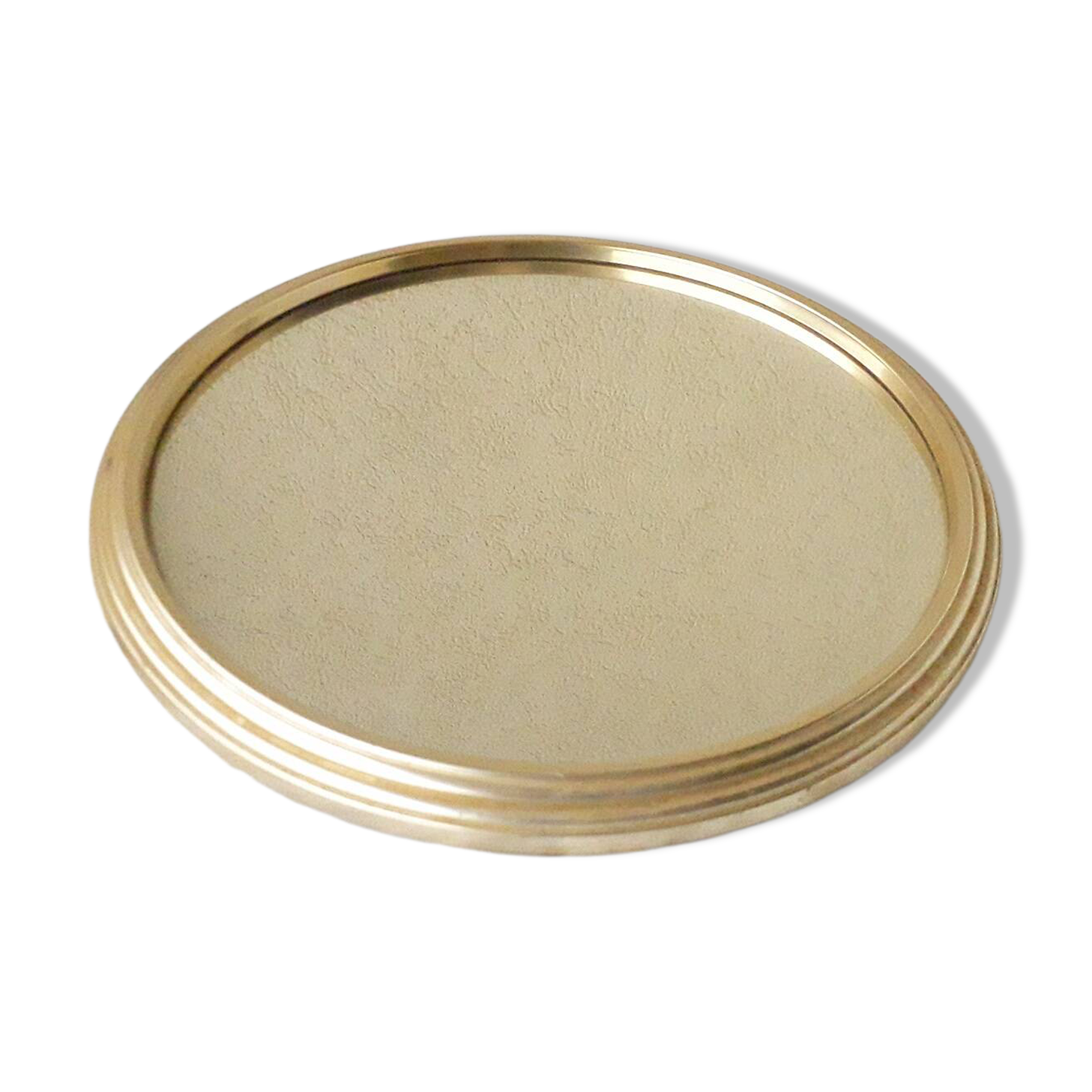 Round mirror tray