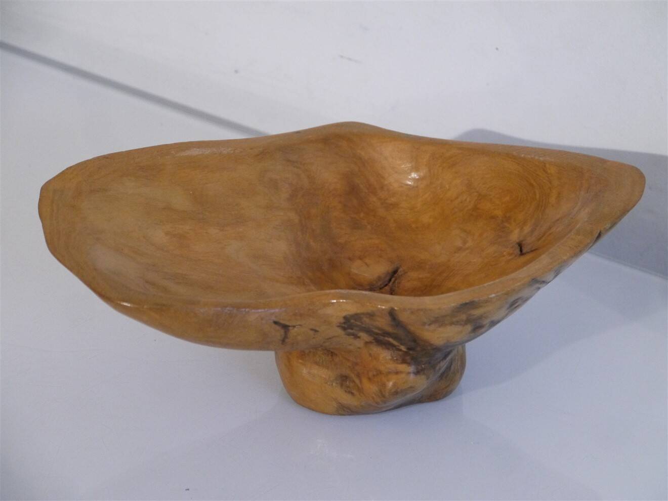 Vide poche monoxyle en bois 1970