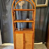 Rattan bookcase shelf
