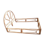 Rattan bed and bamboo leather ligatures