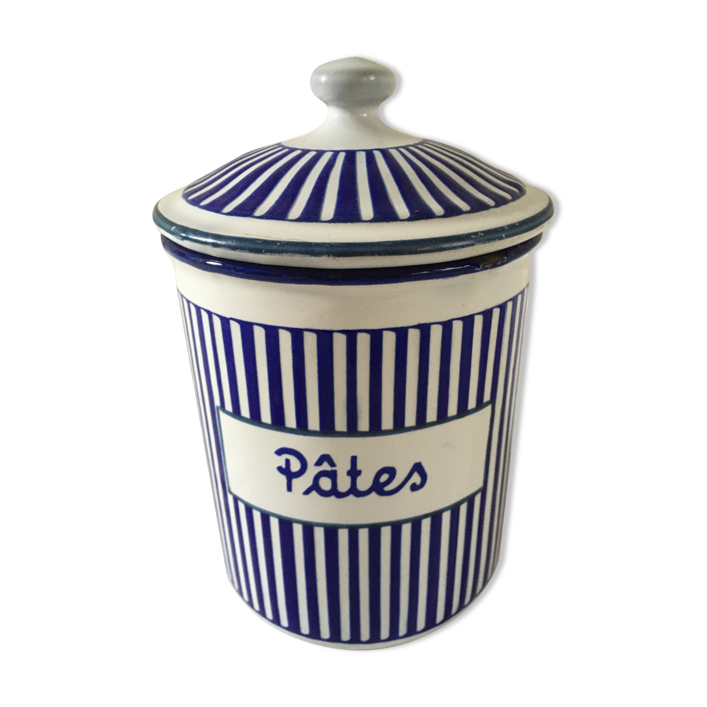 Enamelled tole pot