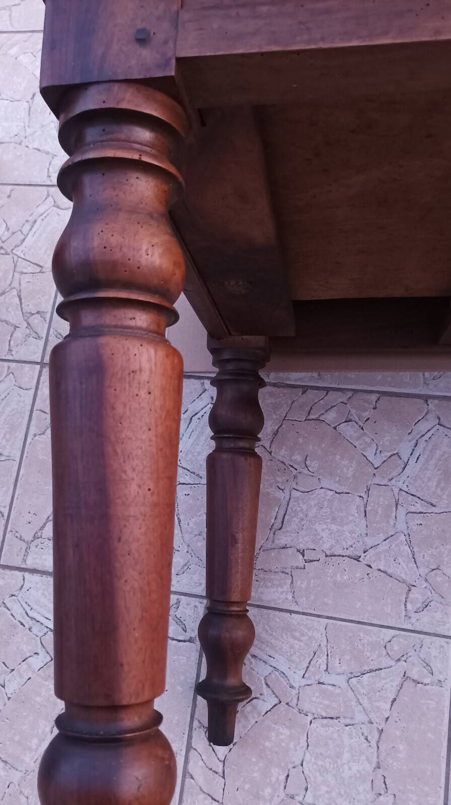 19th-century walnut table