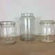 Set of 6 la Lorraine glass jars, green jar