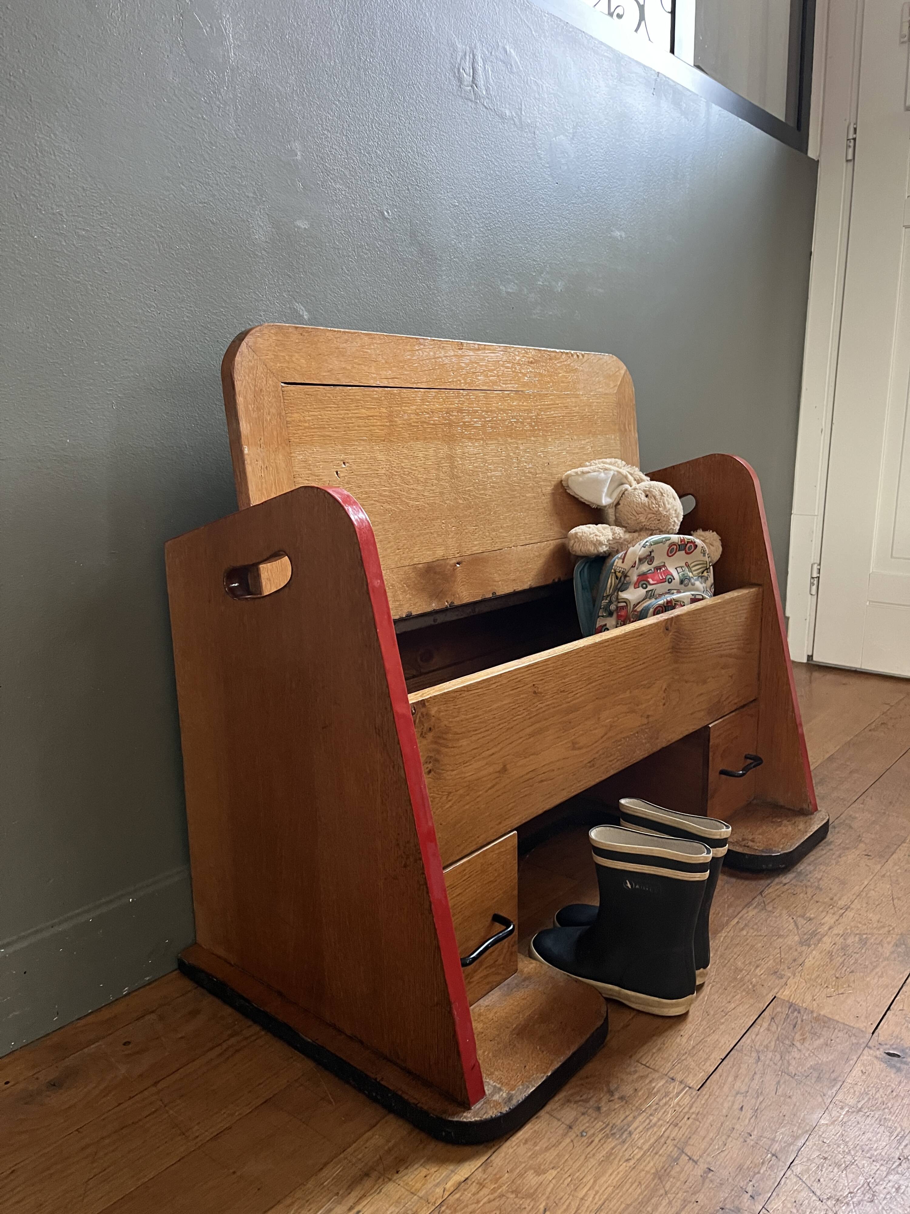 Vintage storage bench