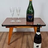Mini formica table with vintage extensions 60/70s Joulux creation 47x28x27 cm