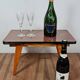 Mini table formica à rallonges vintage 60/70s Création Joulux 47x28x27 cm