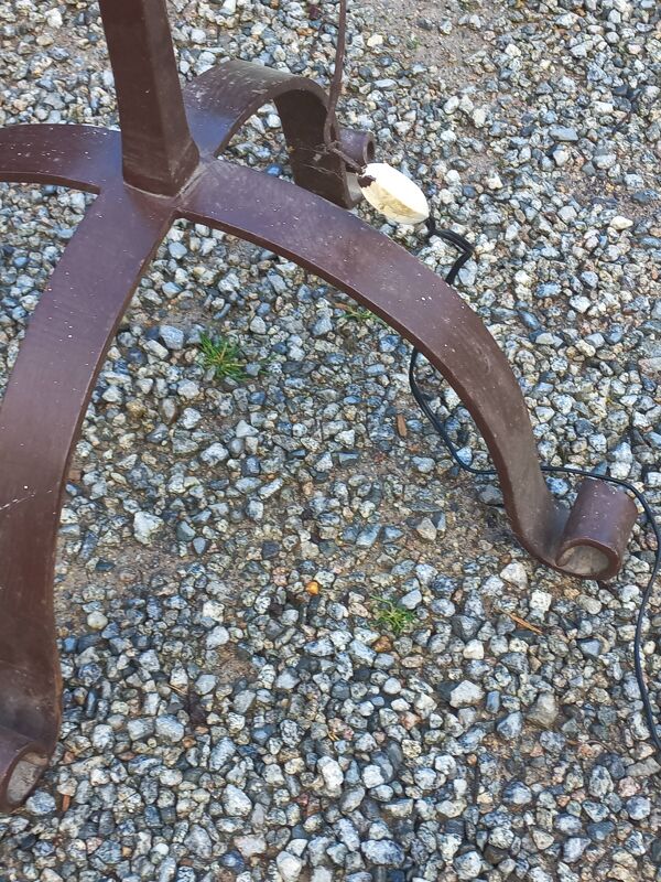 Lampadaire des années 50 en fer forgé