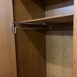 Vintage oak and rattan cabinet 1960