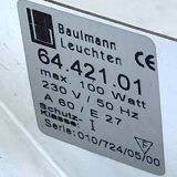 Postmodern pair of articulated brass wall lamps by Baulmann Leuchten. Germany 1980s