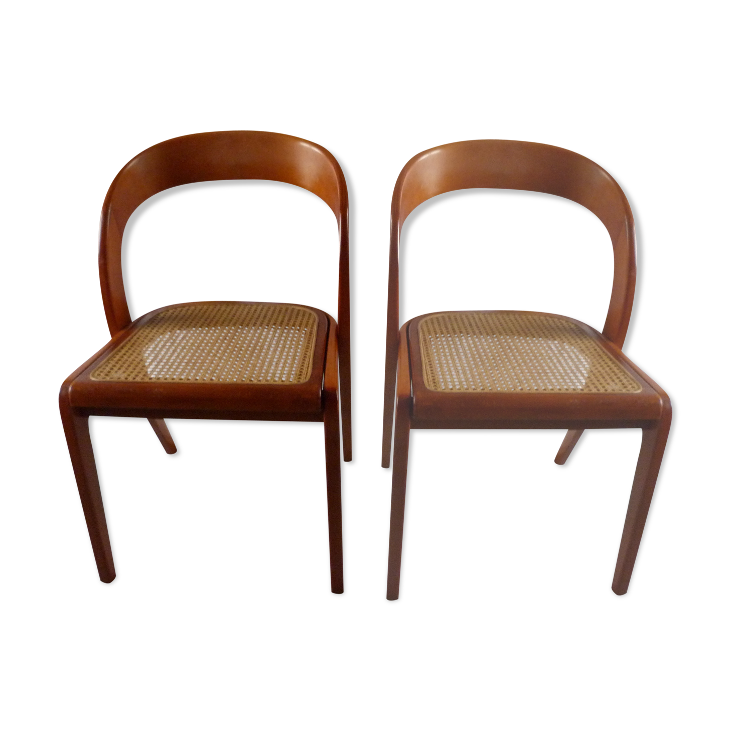 Pair of Baumann gondola chairs