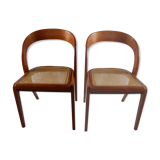 Pair of Baumann gondola chairs
