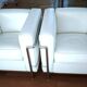 LC2 armchair Le Corbusier white leather reissue Cassina (4 armchairs available).