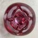 Red Glass vase "tulip" top 1960s