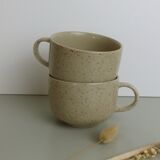 6 cups speckled sandstone