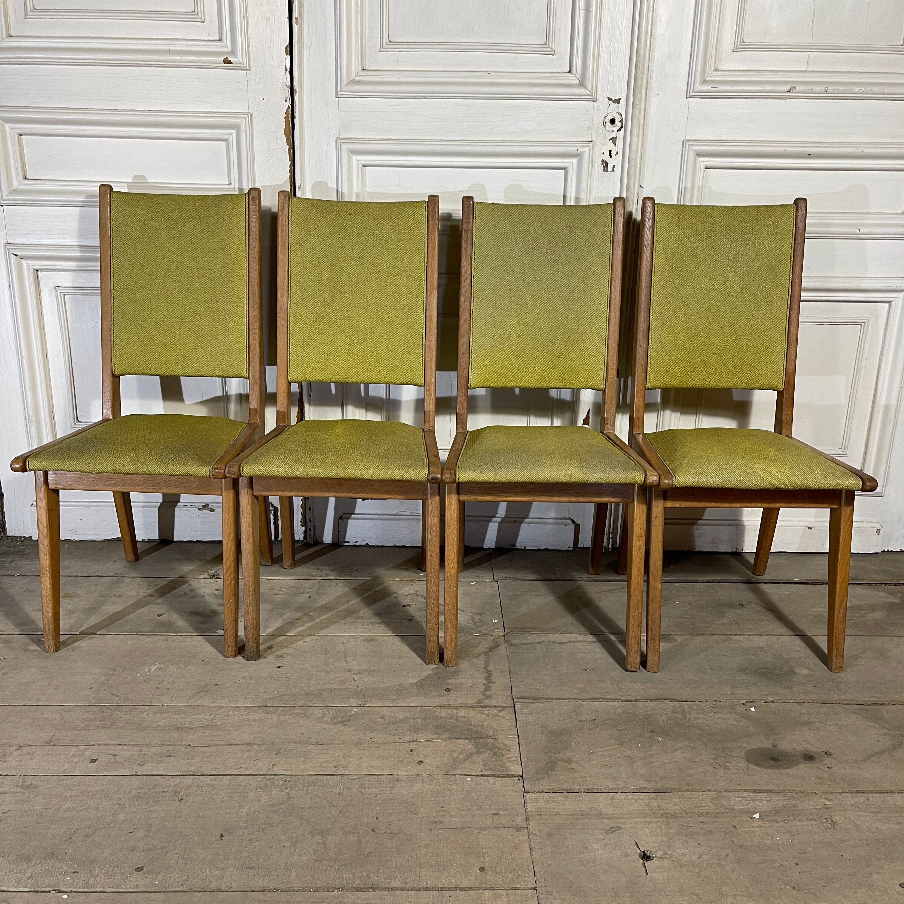 Série 4 chaises vintage