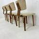 Set of 4 Dutch design by Cor Alons plywood dining chairs , 1960s
