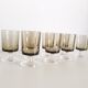 Set of 8 Luminarc 70s liqueur glasses in smoked glass