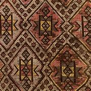 Large Vintage Turkish Kilim Rug 331x165 cm Wool Jajim Kelim