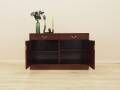 Danish mahogany veneered cabinet with drawers and lockable doors, 1970s