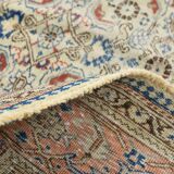 8x11 Vintage Large Blue & Cream Persian Rug, 240x351Cm