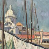 Signed port landscape