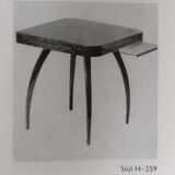 Restored Art Deco H259 Game Table by Jindřich Halabala for Up Zavody, 1930s