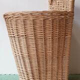 Wicker log basket