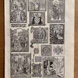 Lithographie gravure sur la miniature de 1922