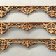 Suite of three cast iron window grille XX century