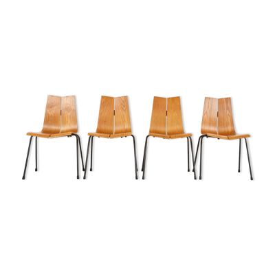 4  chaises GA par Hans Bellmann pour Horgen Glaris