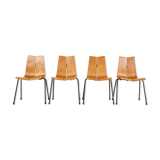 Model GA Chairs by Hans Bellmann for Horgen Glarus, Set of 4