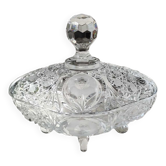 Bonbonnière stylé Boho tchèque en cristal de Bohème