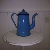 Cafetière émaillée bleue