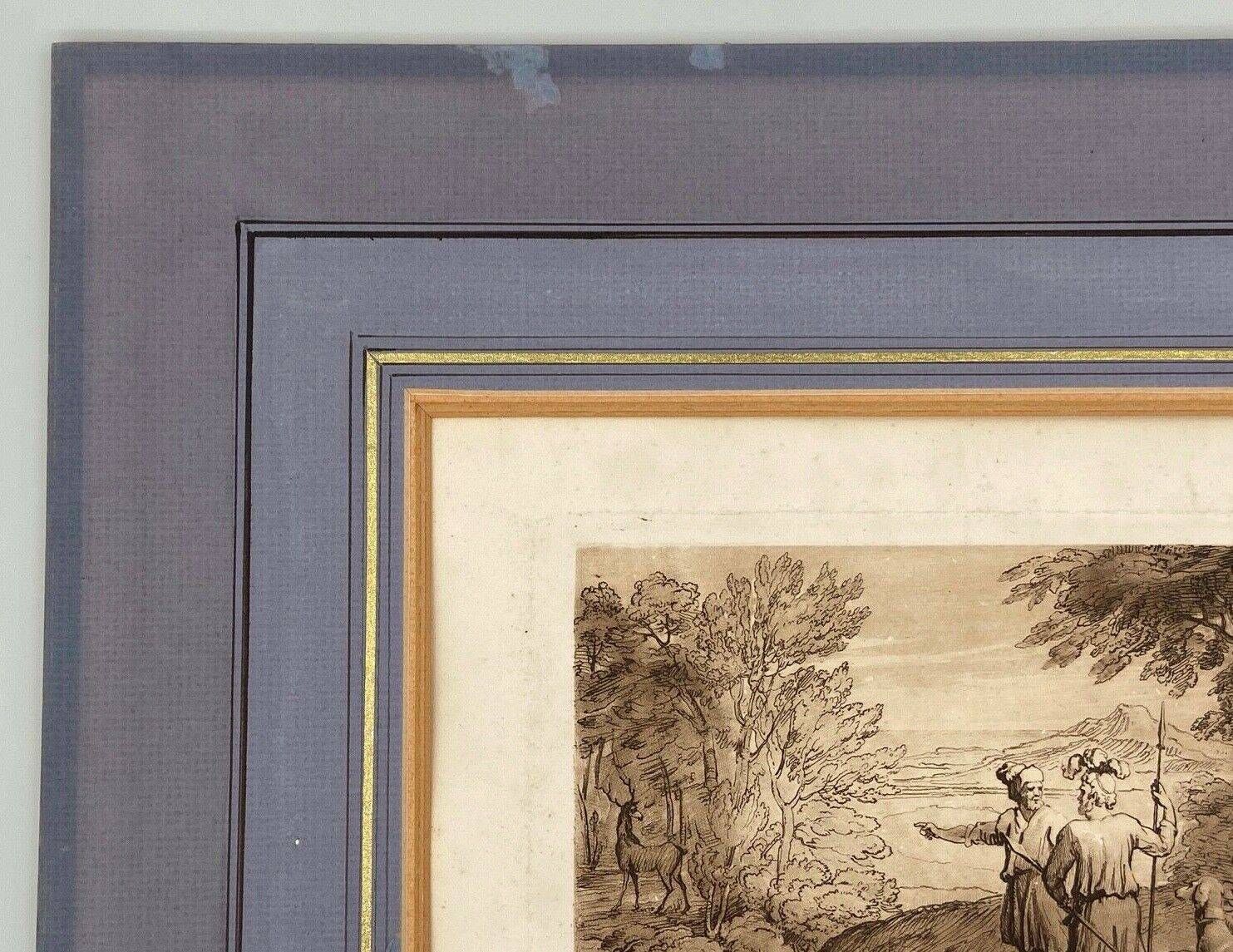 Engraving Claude Le Lorrain Delin T Earlom N°67 from the original drawing