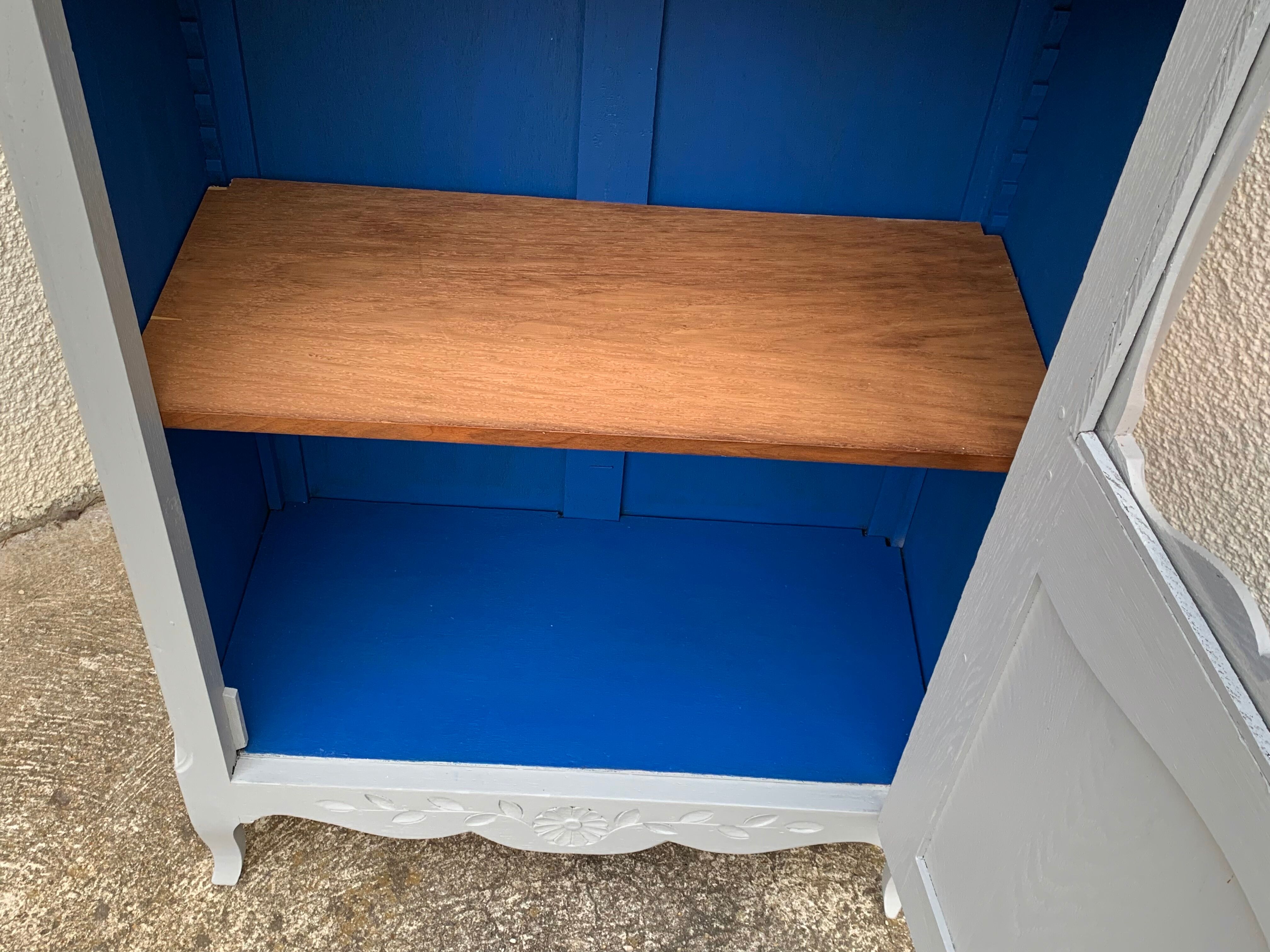 1930s Parisian glass-fronted wardrobe