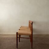 Chaises de salle à manger vintage en teck danois par H.W. Klein pour Bramin, années 1960, ensemble de 3