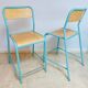 Pair of vintage 1980s laboratory stools