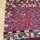 Colorful Boucherouite Berber rug - 99 x 160 cm
