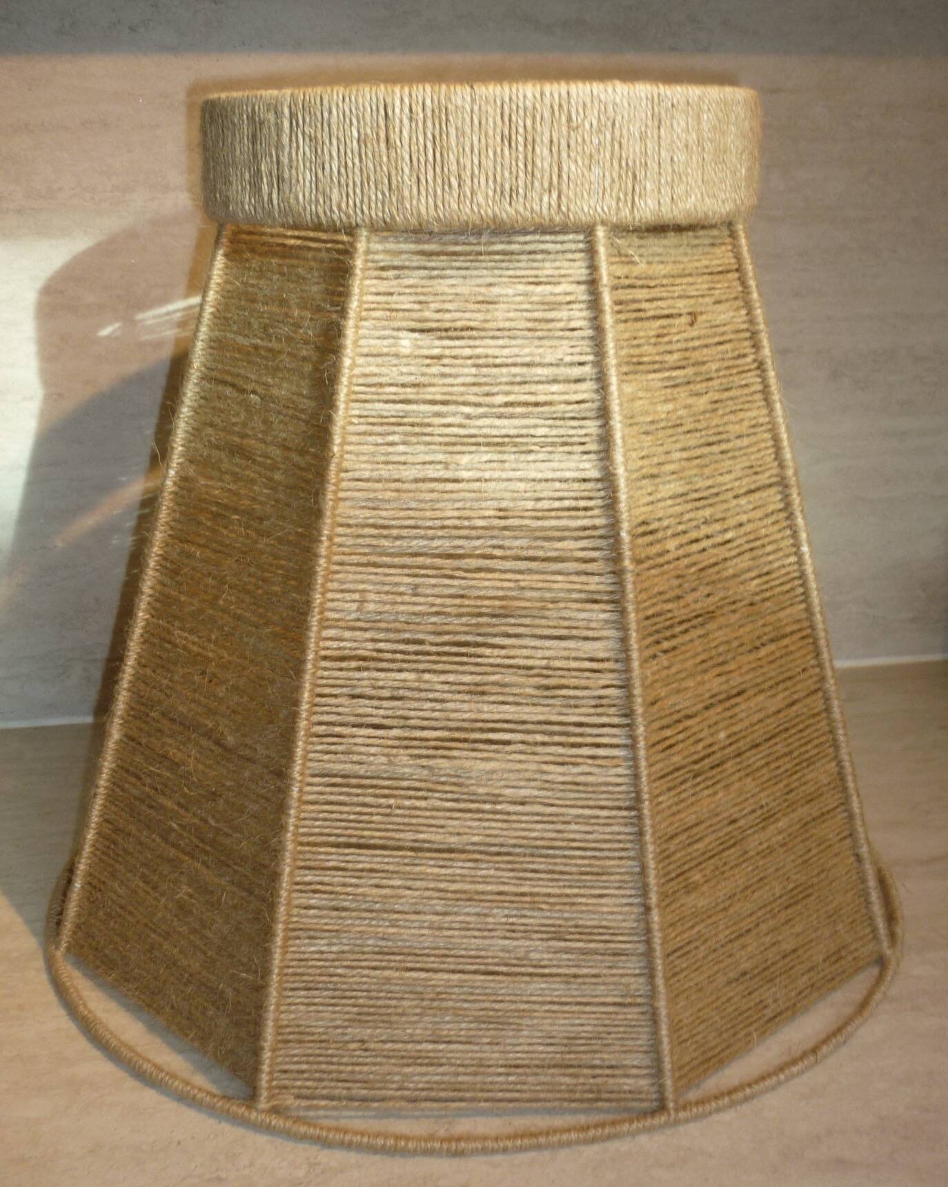 Jute thread lampshade 45 cm ø