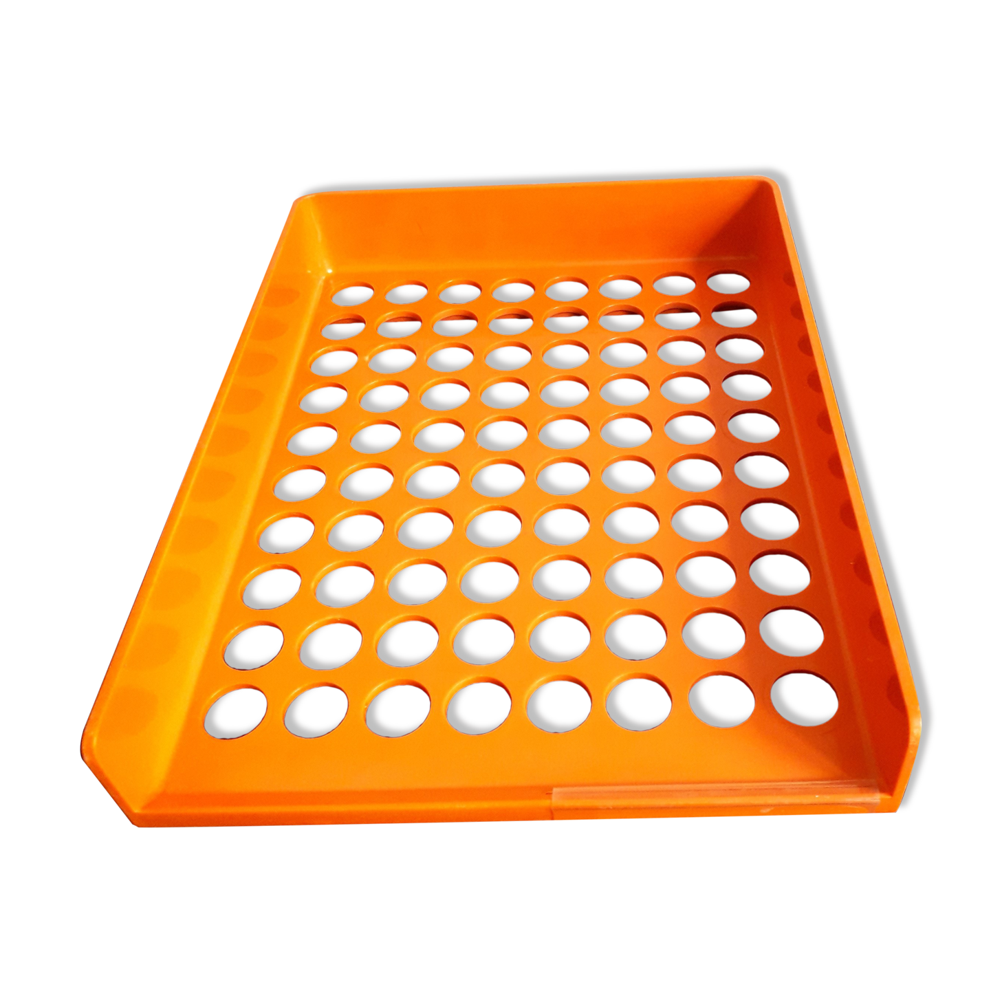 Orange mail bench design Roger Tallon